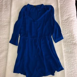T. Babaton royal blue silk dress medium